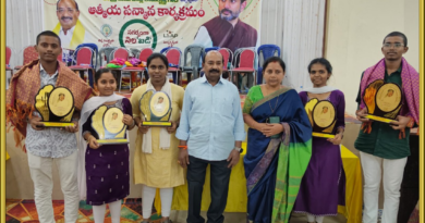 MLA Felicitates High Achievers of Venkatagiri AP Model School